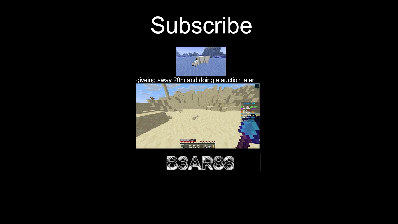 MINECRAFT DRDONUT IM GIVING MY MONEY AWAY
