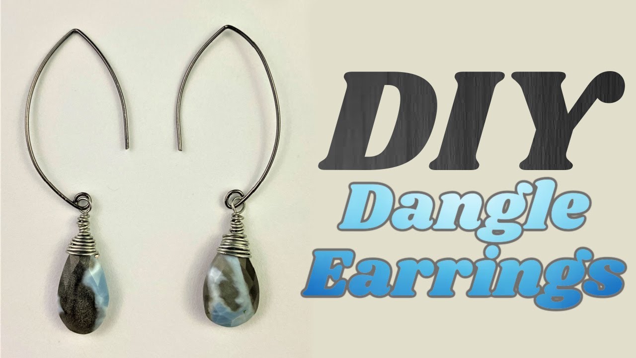 How to Make These Beaded Dangle Earrings for Beginners - DIY Beaded Gemstone Earrings