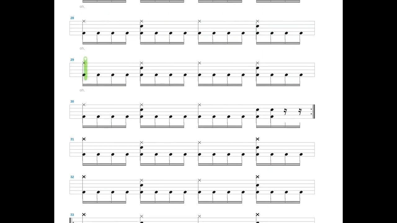 Animetal No Theme II Ryuuketsu No Sanbika + Animetal + Drum only + Drum tab