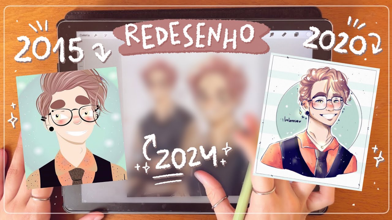 redesenhando uma ilustração de 2015 e 2020! 😲✨ mudanças no meu estilo de desenho ✏️🧡