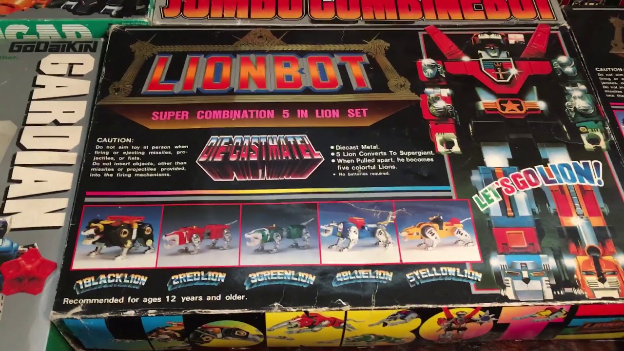 My vintage Popy Bullmark Godaikin Chogokin Japanese Robot boxes