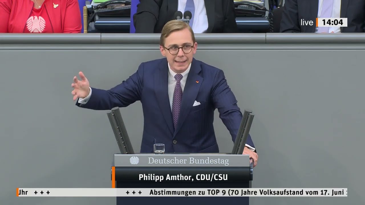 🕊️ 70 Jahre VOLKSAUFSTAND | Ein Tag der TREUE und der HOFFNUNG  | Philipp Amthor im Bundestag ✨