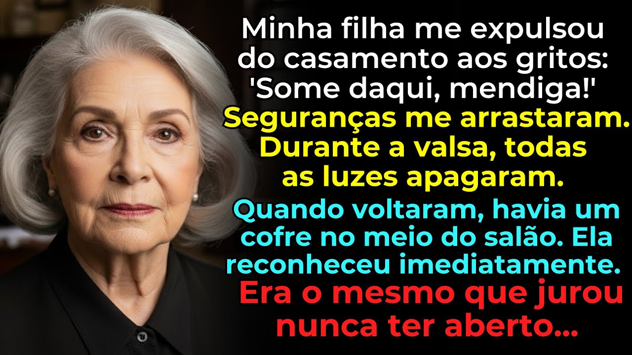 Minha filha me expulsou do casamento aos gritos: 'Some daqui, mendiga!' Durante a valsa, as luzes...