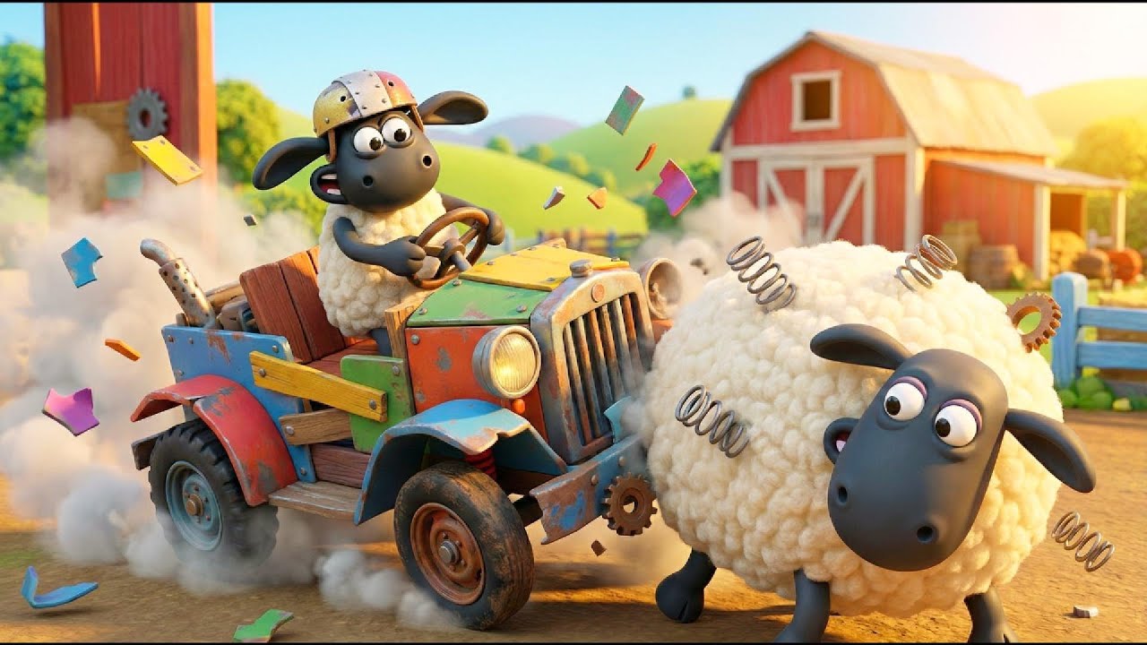 Timmy’s Scrap Car Goes Totally WILD! 🚗😂 | Funny Shaun the Sheep Cartoon