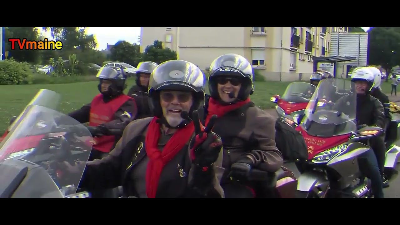 La Ferté - Bernard,  Arrivée des motards du Rassemblement International