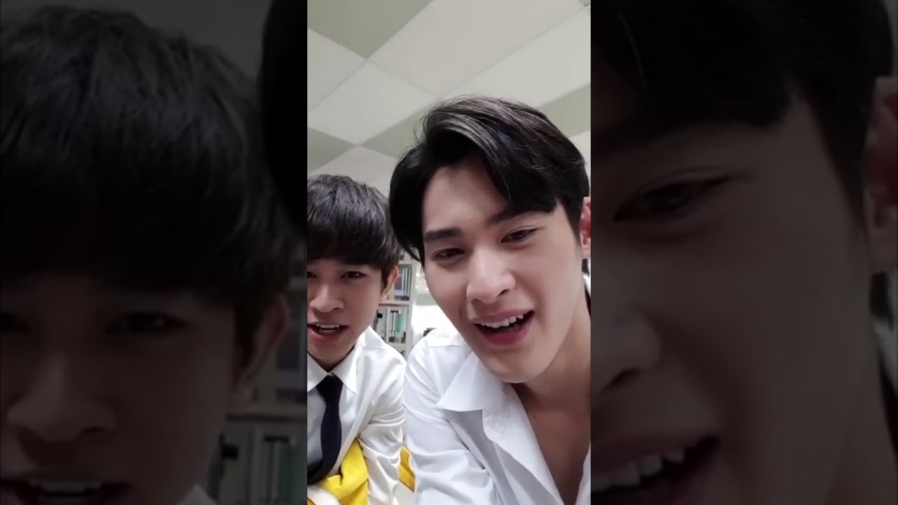 090819Live IG เบื้องหลังกองถ่ายซีรีส์ด้ายแดง ฉากห้องสมุด “โอห์มฟลุ้ค เสียงหัวใจใครเต้นแรงนะ”😳😳💙