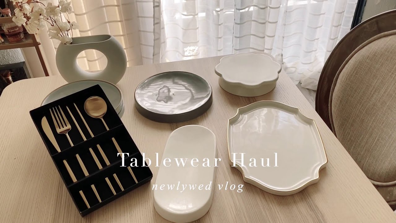Tableware Haul | Newlywed Vlog | 오늘의집 Bringko 브링코 Review