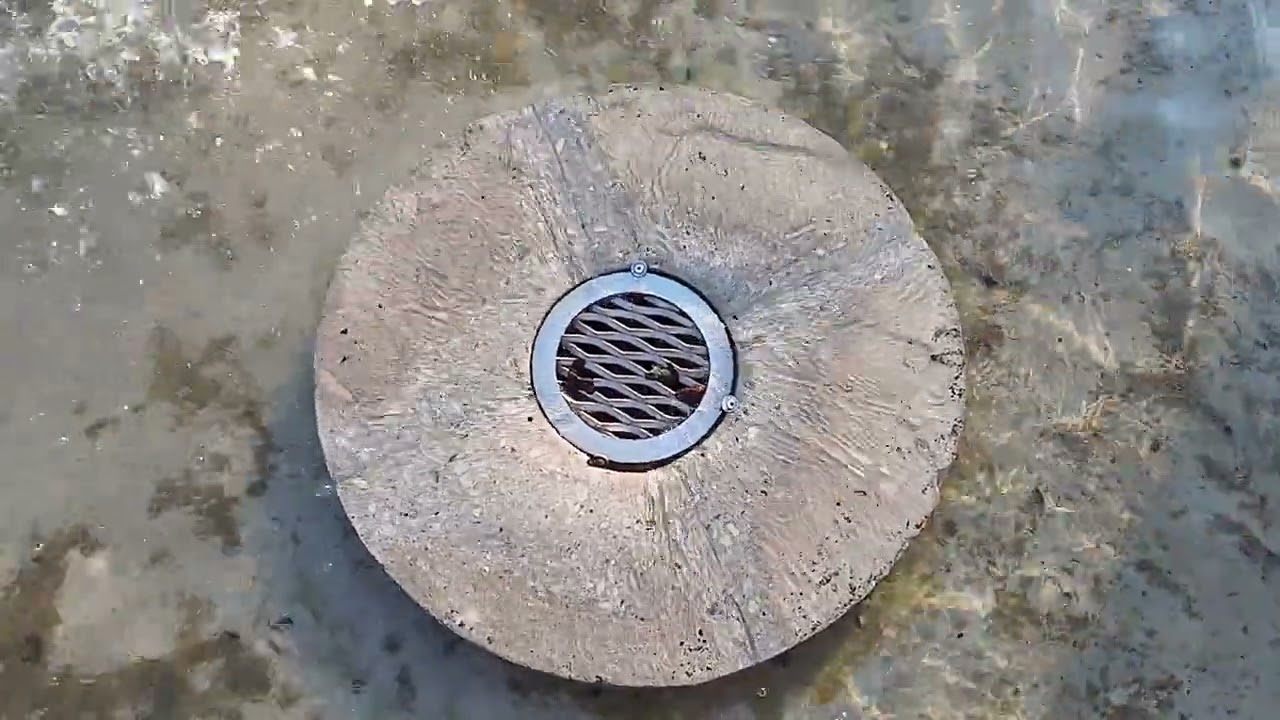 Waterdrain fountain #nature #asmr #waterfall #drain #fountain