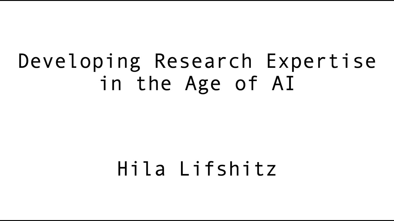 Developing Research Expertise in the Age of AI