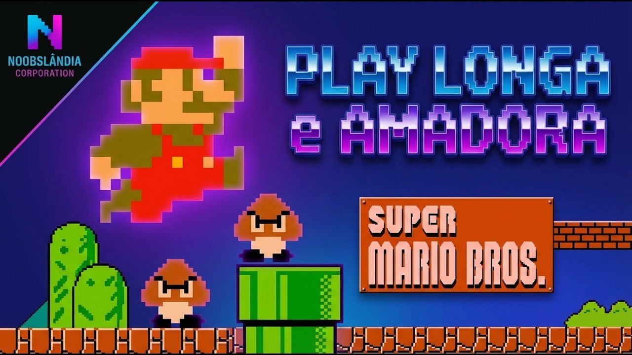 Gameplay longa e AMADORA de Super Mario Bros (#noob)