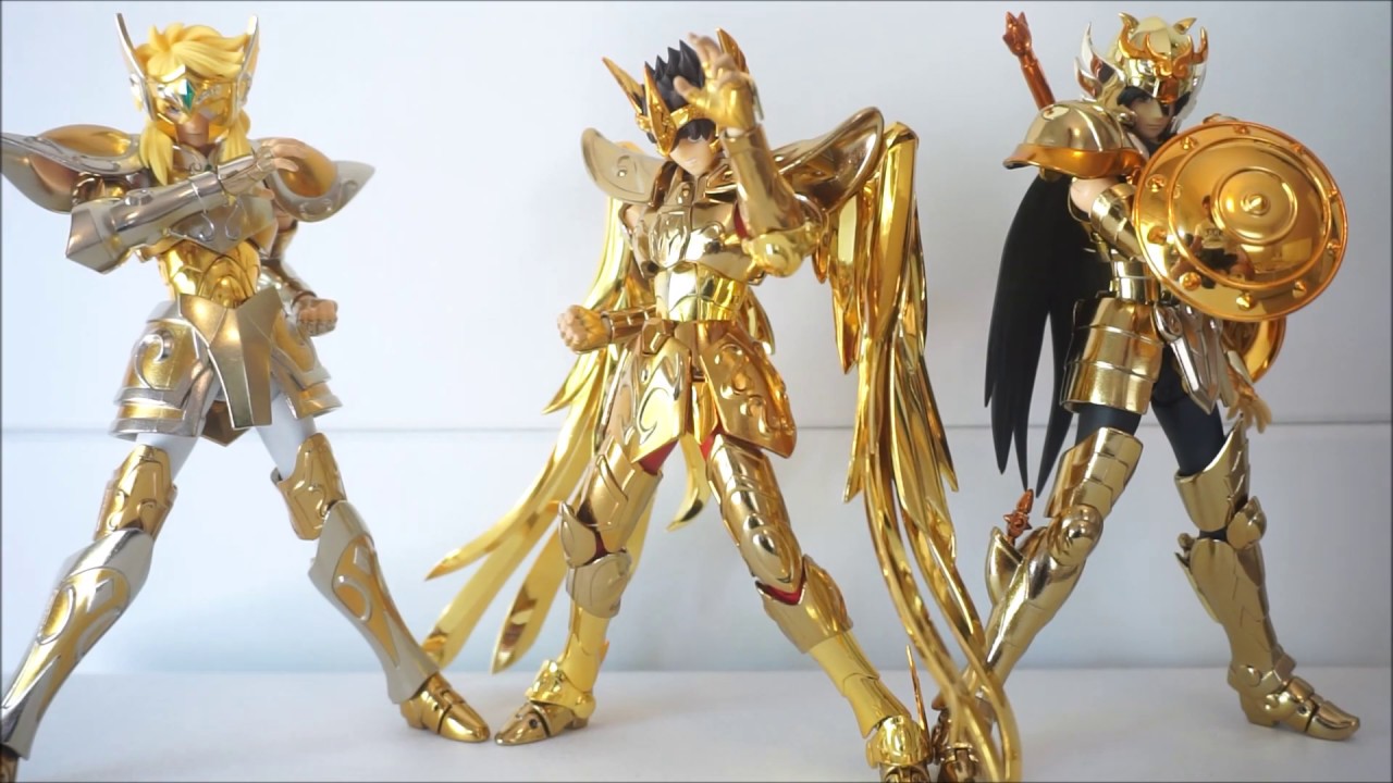 #ESPECIAL - Trio Cavaleiros de Bronze com Armaduras de Ouro- Cloth Myth EX