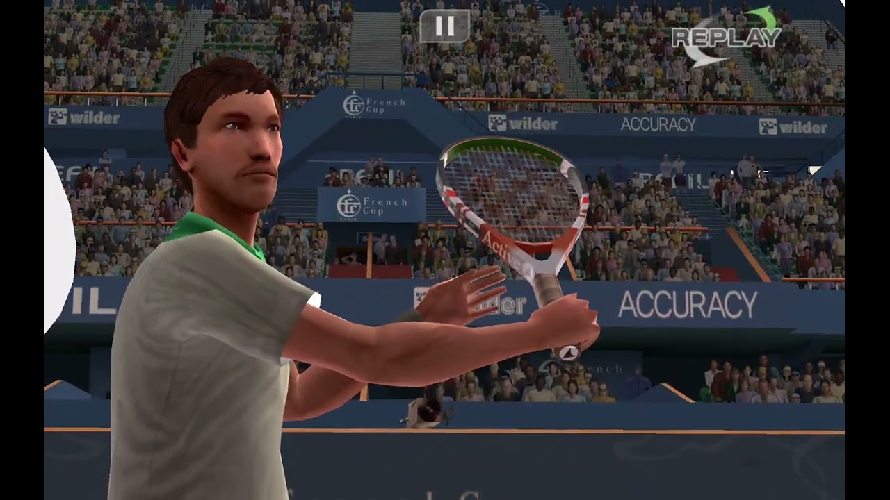 Virtua Tennis Challenge French Open Very Hard setting. Round 2 Vs Joshua Porter.