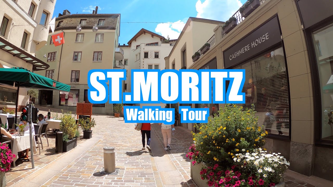St. Moritz Switzerland 🇨🇭 Walking Tour in 4K
