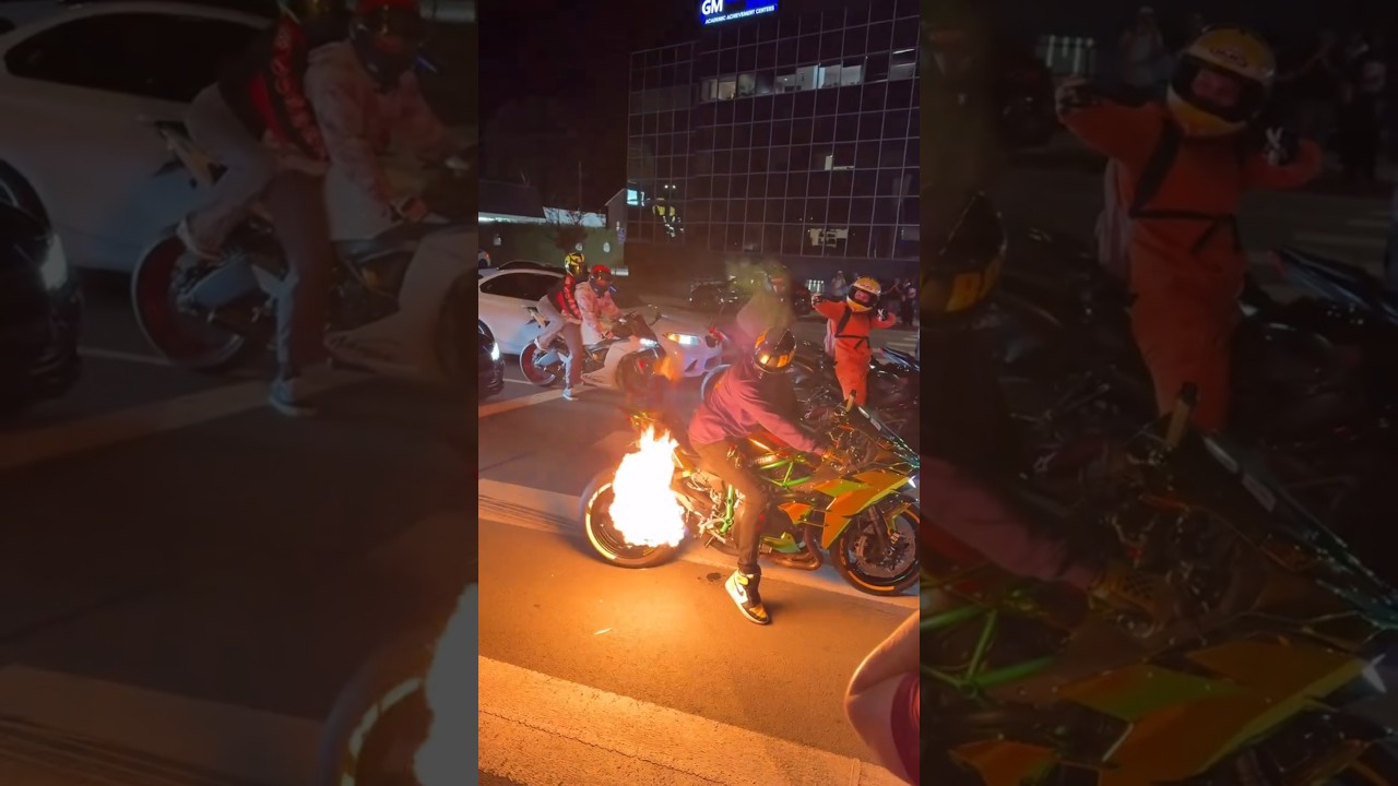 💥 NINJA H2 FIRE 💥SUPERBIKE 🔥🔥 KAWASAKI NINJA H2 🔥MONSTER BIKE 😈😱 YEH KYA THA?!🔥 FIRE BIKE 🔥🔥 EXHAUST