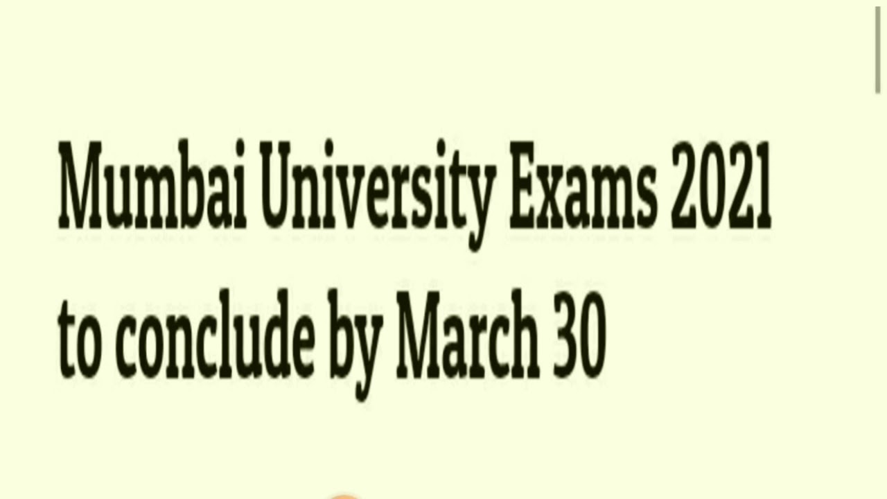 EXAM related circular for Mumbai university Master's students
