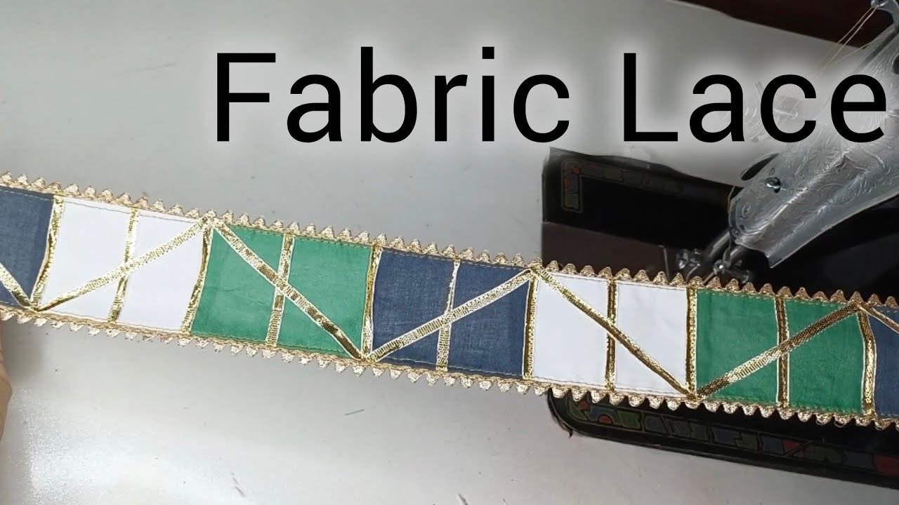 Diy Easy Fabric Lace | Beautiful Saree Lace Making at Home | Dupatta Lace