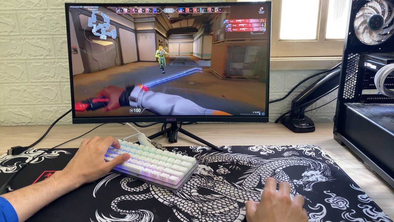 Monitor Mancer Valak 180hz Review - Monitor Custo beneficio Painel VA