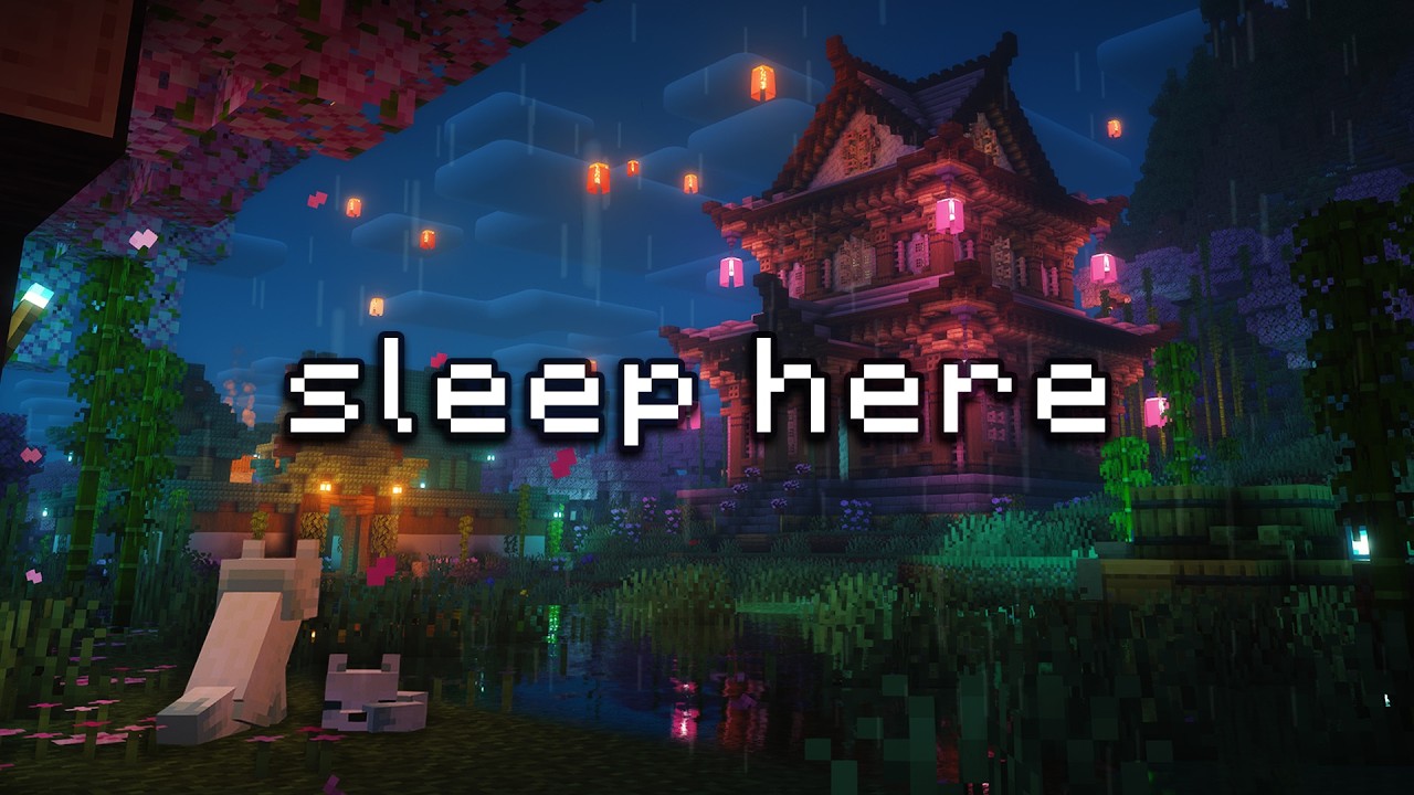 you should get some rest... (minecraft music w/ rain & wind)
