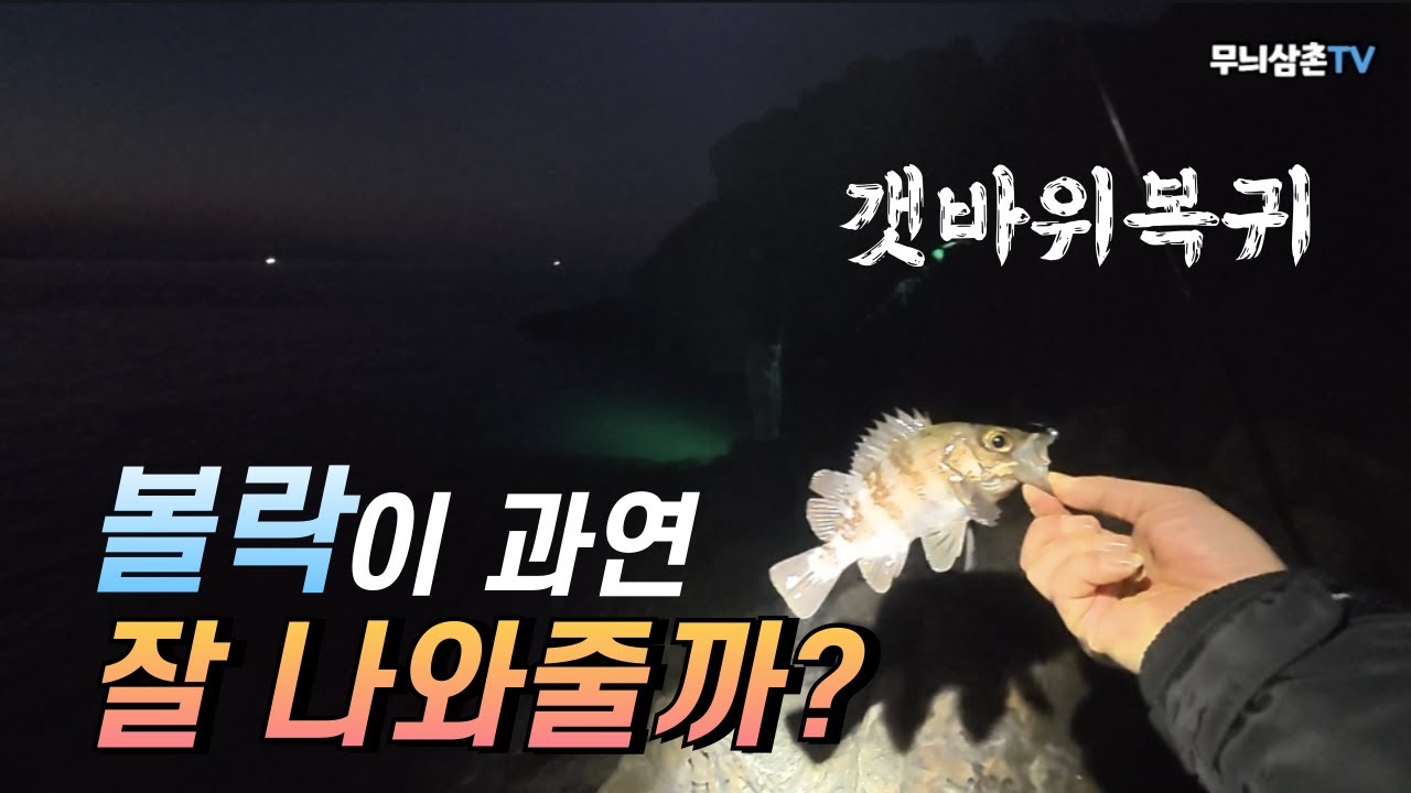 오랜만에 갯바위 볼락낚시 출조