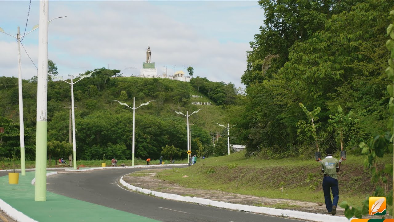 Nova cara da entrada da cidade de Aldeias Altas-MA