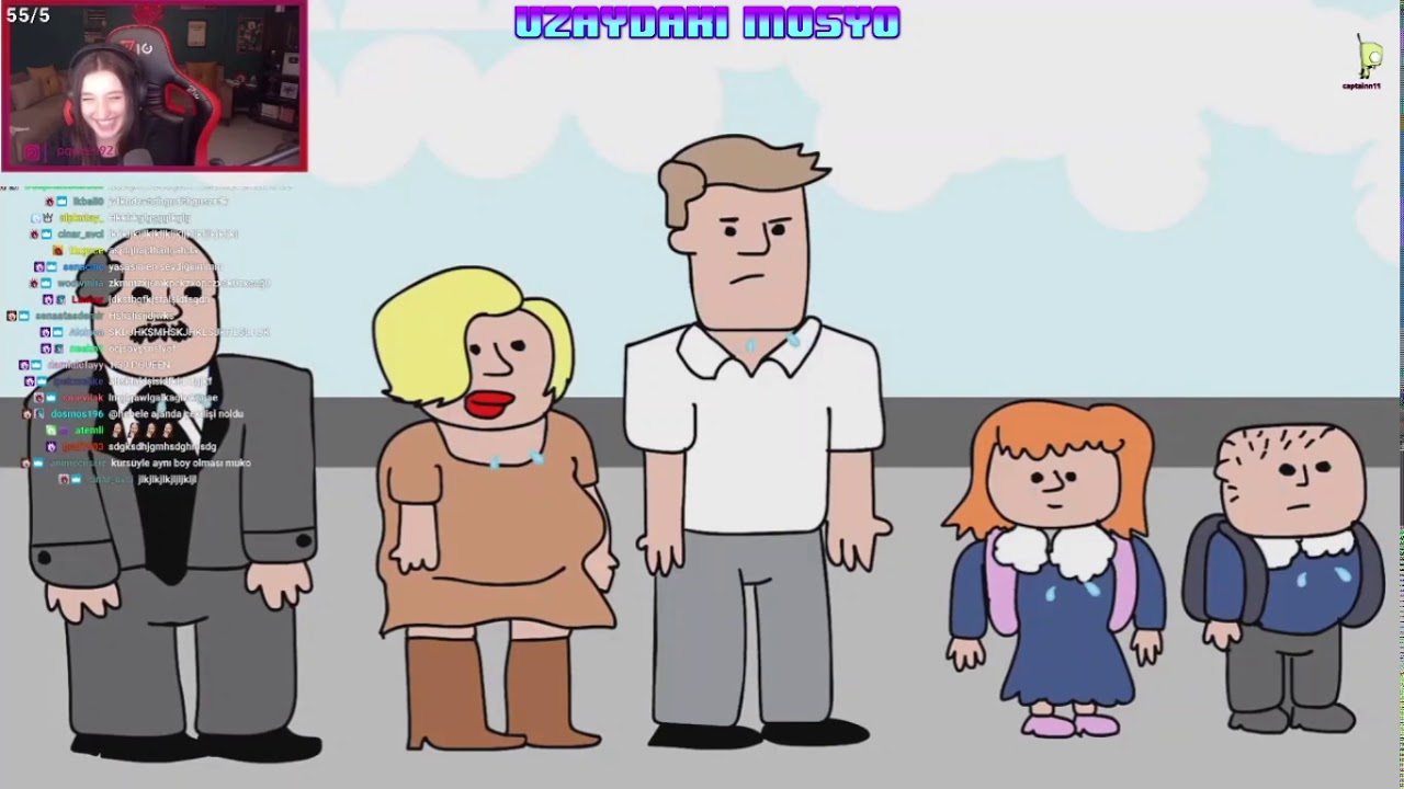 Pqueen Ağlama Anısı Animasyonunu İzliyor