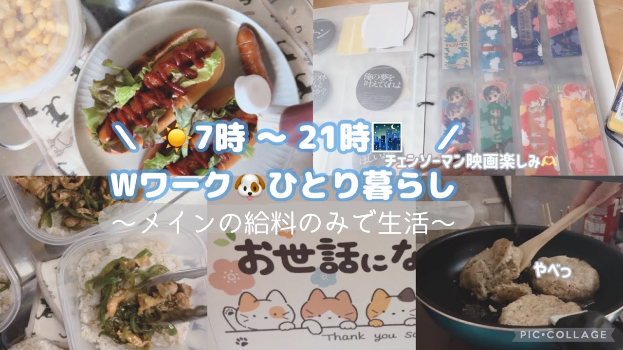 ダブルワークで1日12時間働く一人暮らしVlog🐶ドンキ辞めました！【一人暮らし・在宅データ入力】