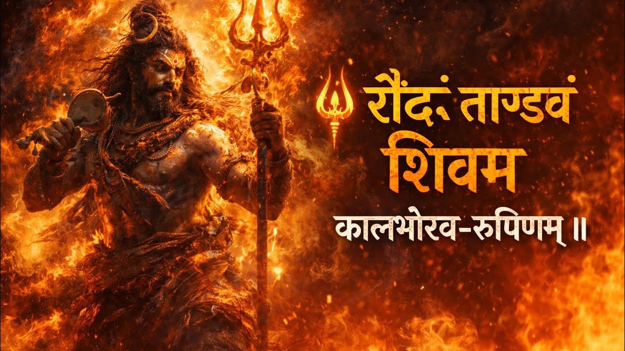 रौद्रं ताण्डवं शिवम् 🔥 | Mahadev Tandav Song | Sanskrit Shiva Dance Bhajan | Damru DJ