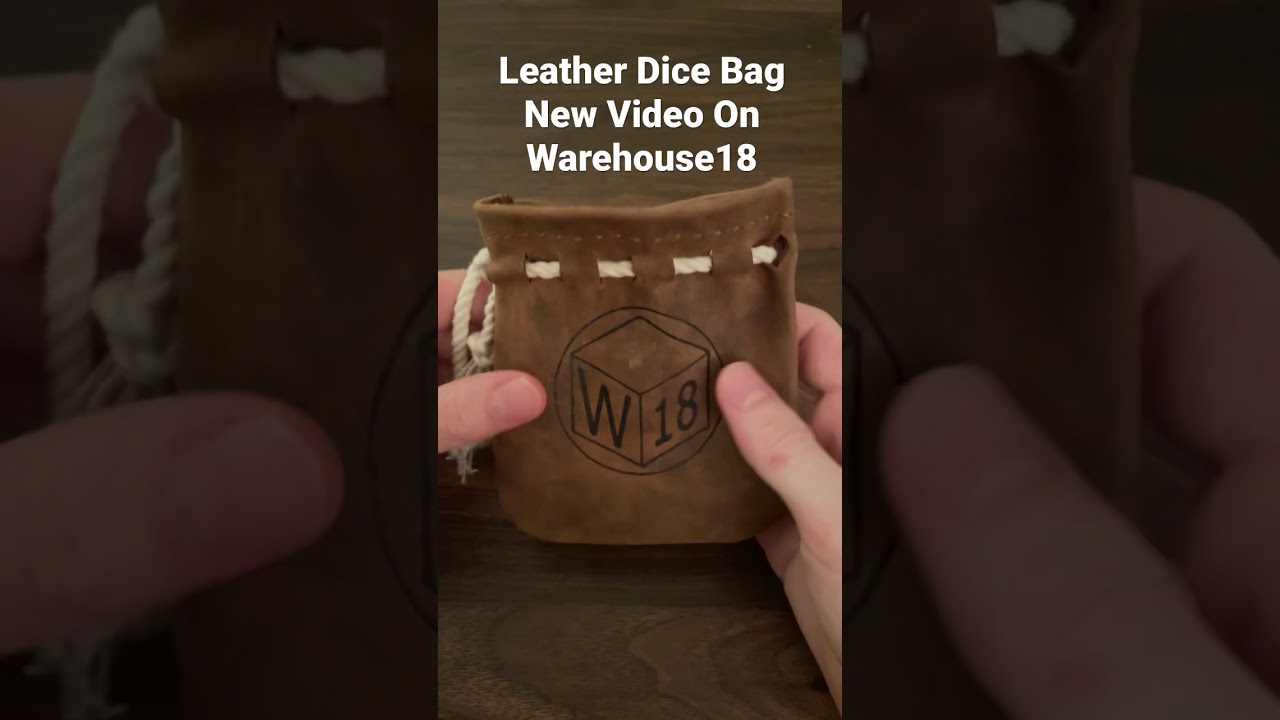 Leather Dice bag with Custom Logo
