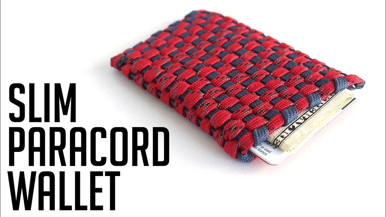 How To Make A Slim Paracord Wallet Tutorial | Paracord Card Holder