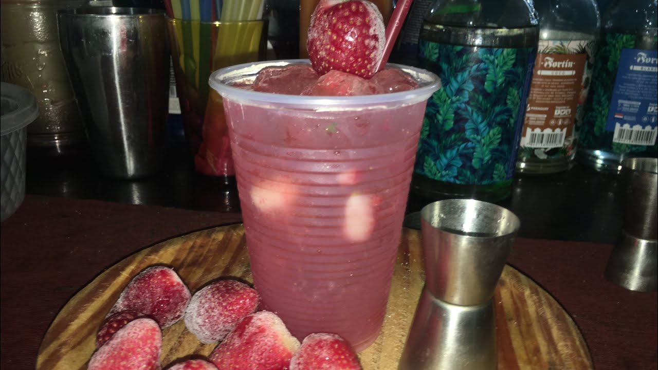 Como preparar caipiriña de frutilla fácil y rápido