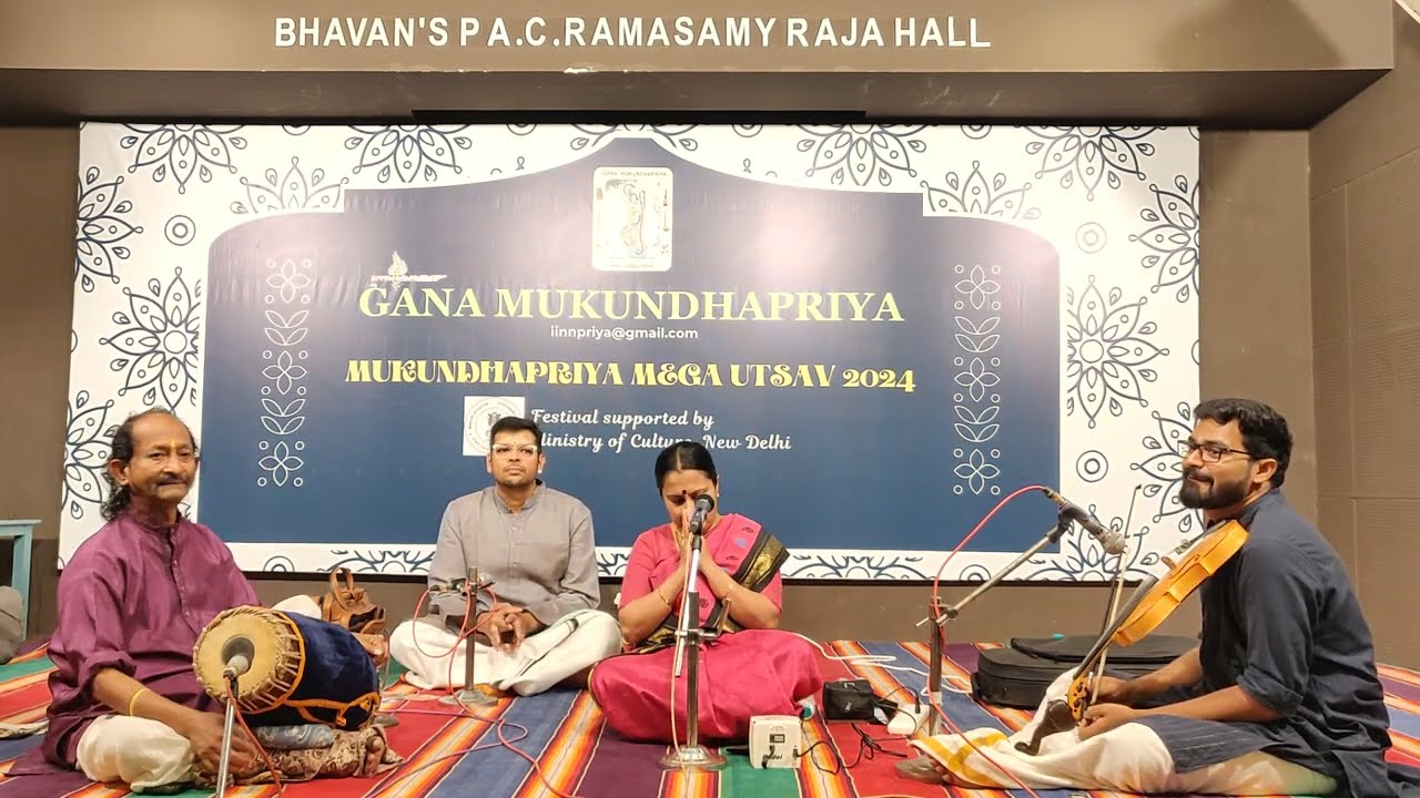 Jayamangala Krishnamani-Vocal,Madhan Mohan-Violin,J Vaidyanathan-Mrudangam,Anirudh Athreya-Kanjeera