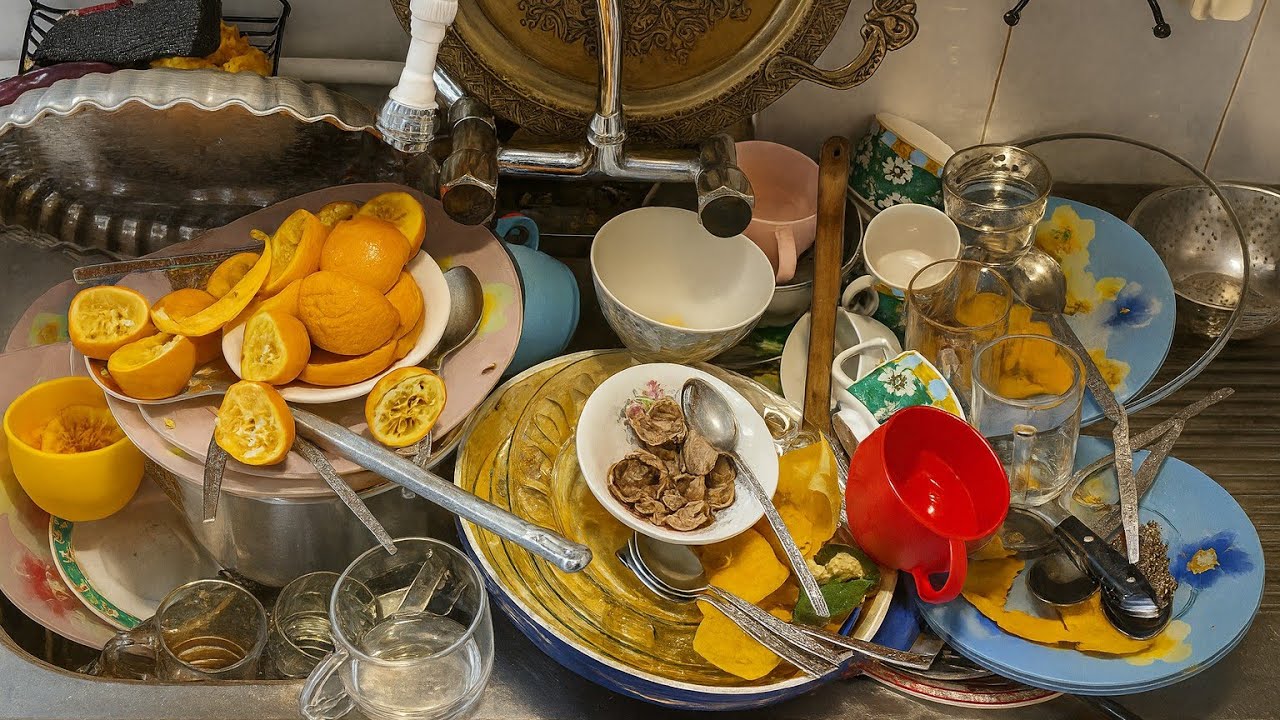 Dish Washing Sounds | Gentle Real-Life ASMR for Deep Relaxation