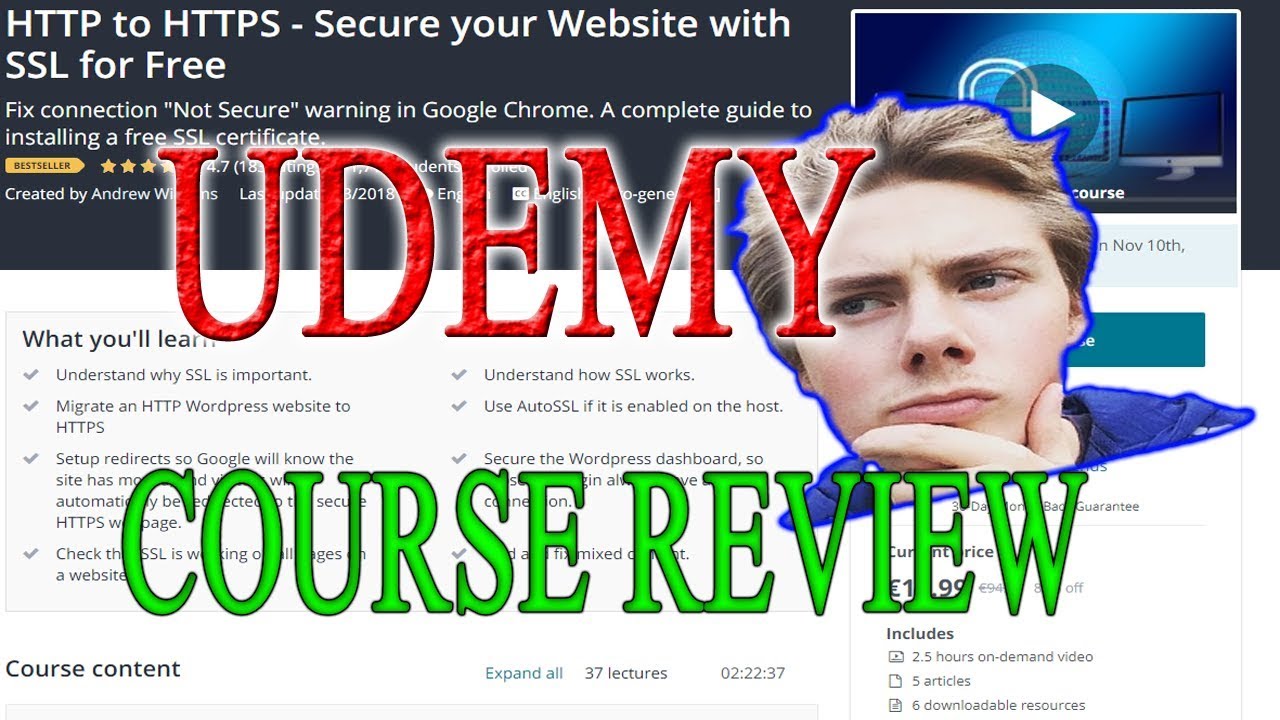 HTTP to HTTPS - Secure your Website with SSL for Free Review, Udemy | Shackle Developers