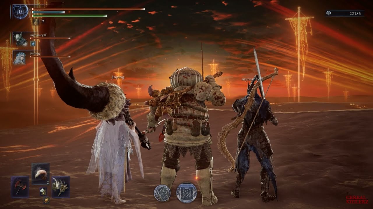 Everdark Tricephalos Nightreign Three Player PS5 Gameplay Walkthrough