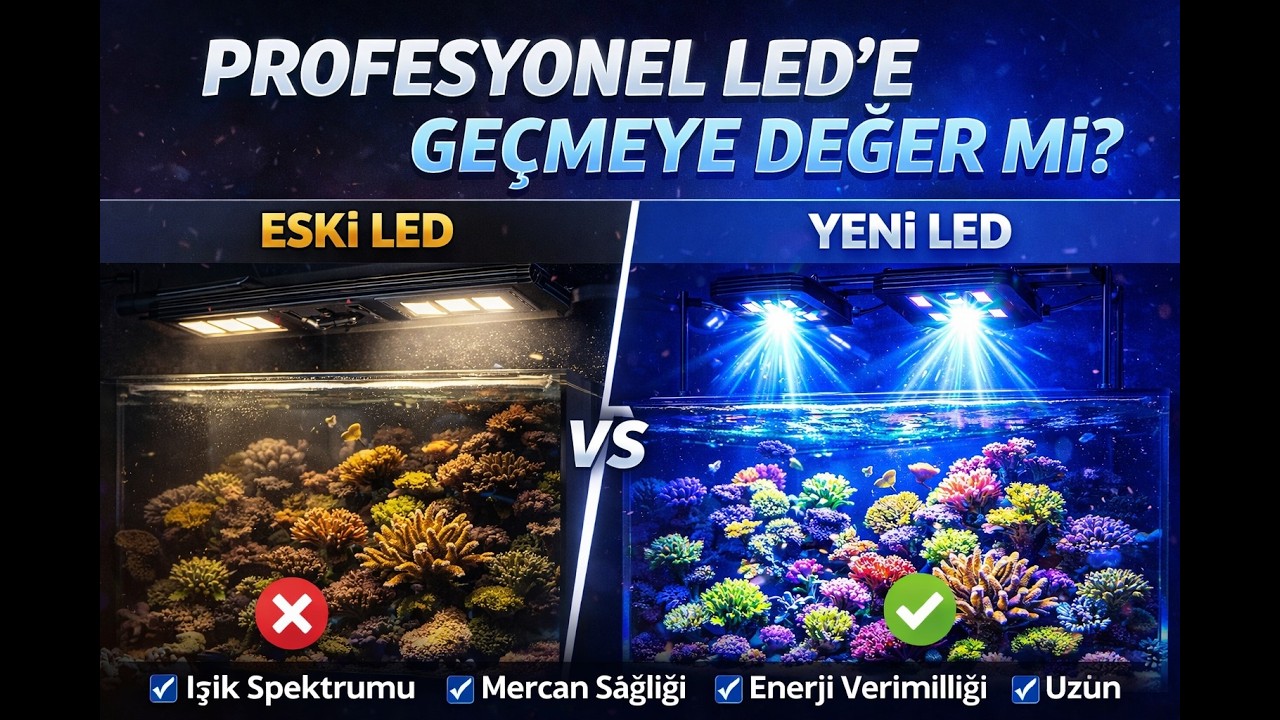 “Akvaryumum Seviye Atladı! Profesyonel Aydınlatmaya Geçtim 🌊💡” #animals #aquarium #reef