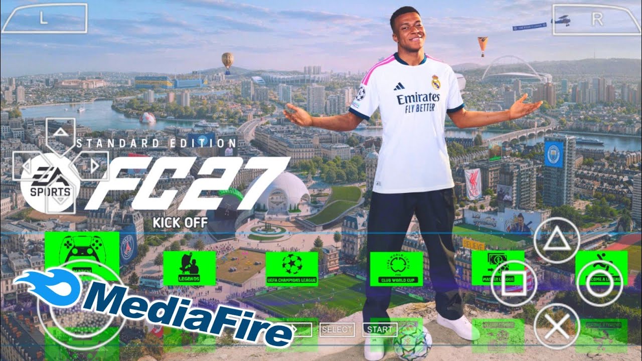 EA FC27 PPSSPP Android Offline PS5 Camera Full Update New Kits 2026/27 Transfer & Graphics HD