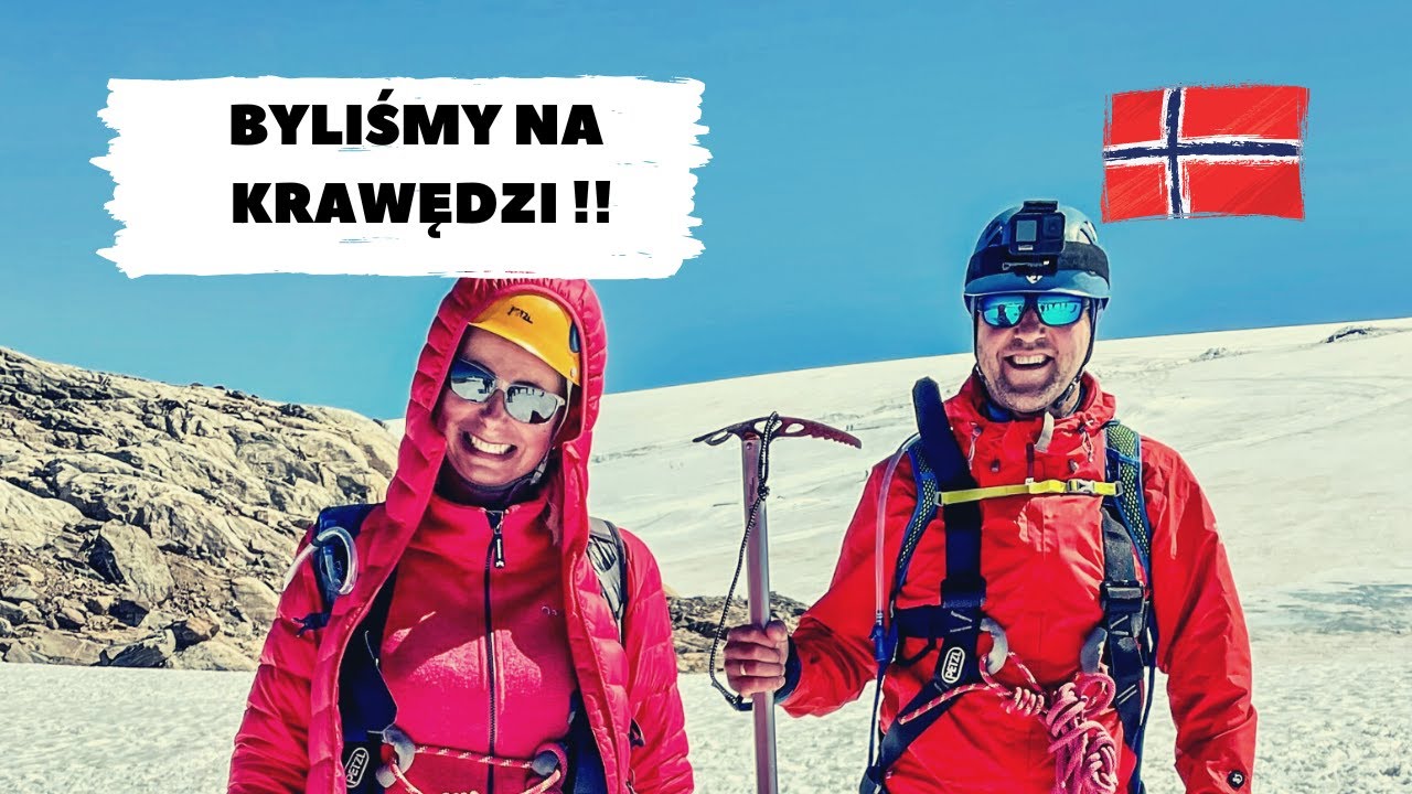 Niebezpieczna wspinaczka  po Lodowcu.🇳🇴