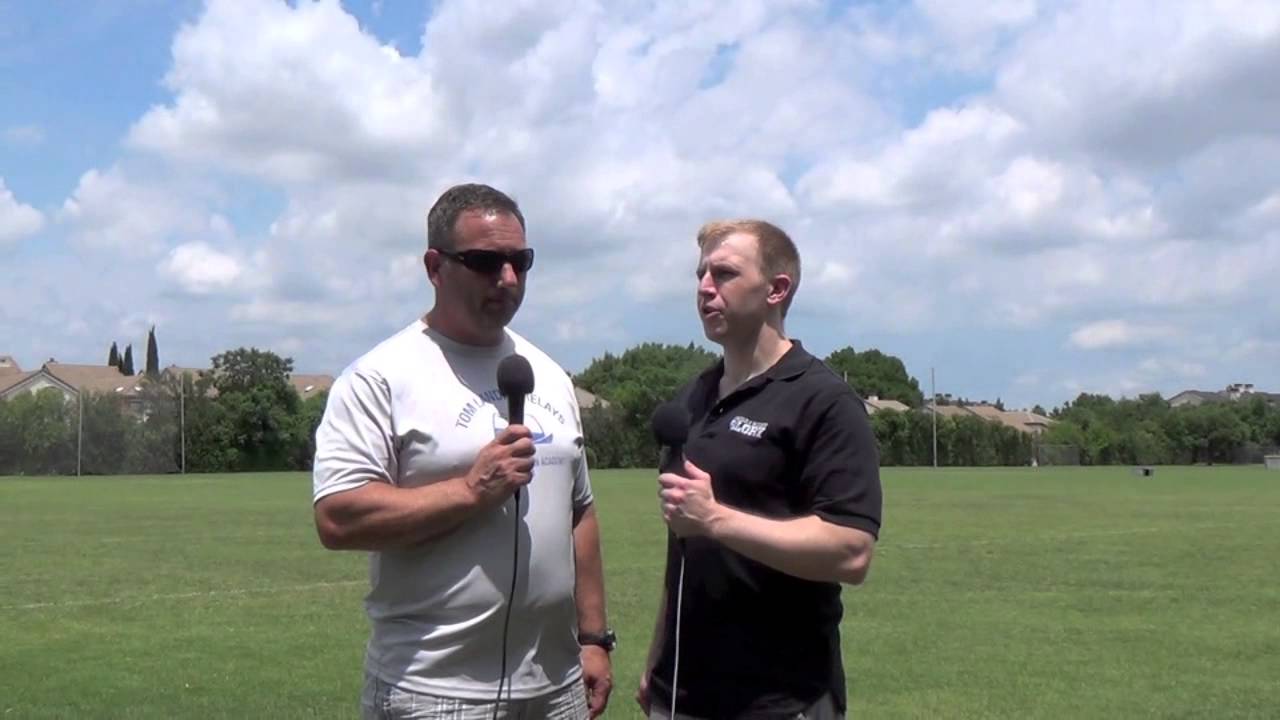 TCA Head Football Coach Steve Hayes after 7 on 7 Practice