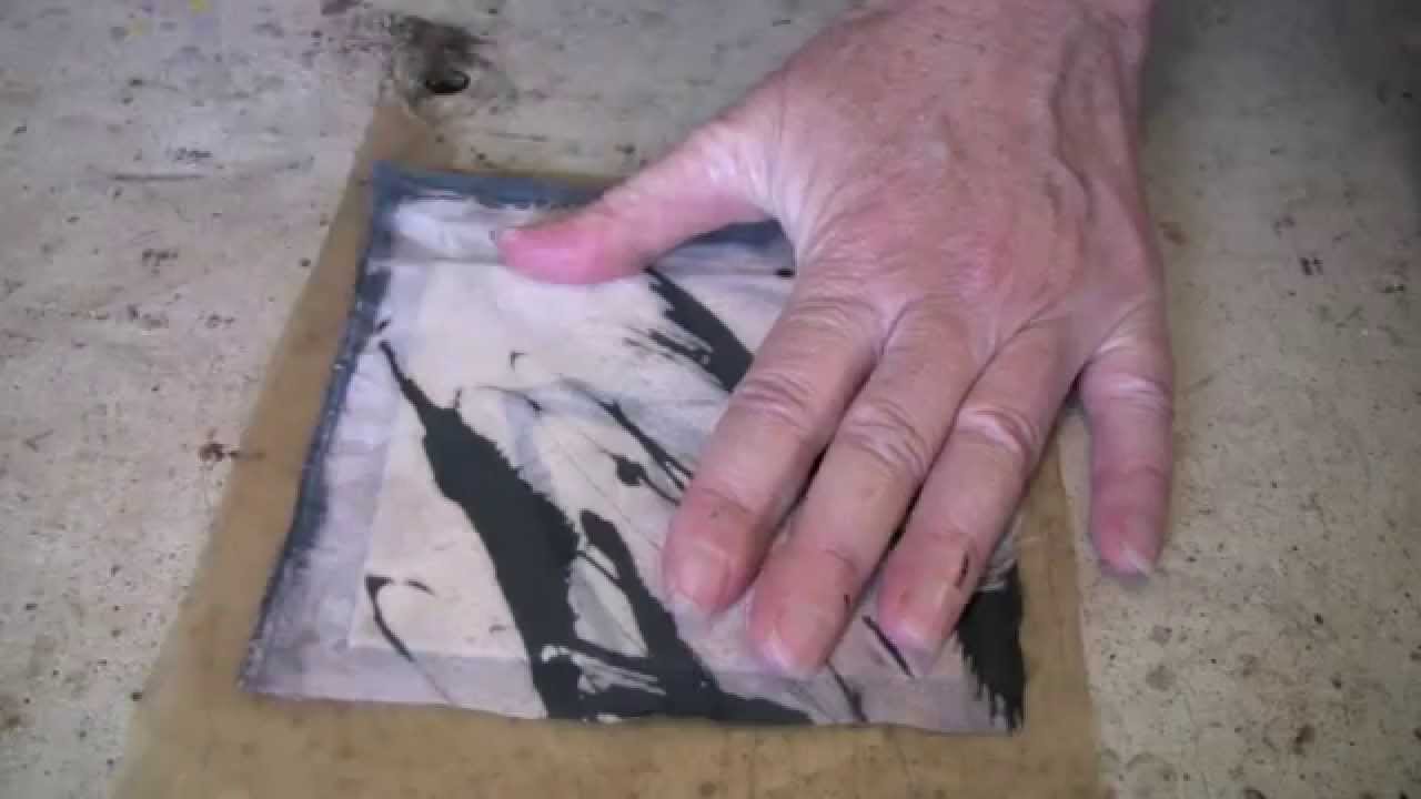 Encaustic Technique 11 Embedded Silk