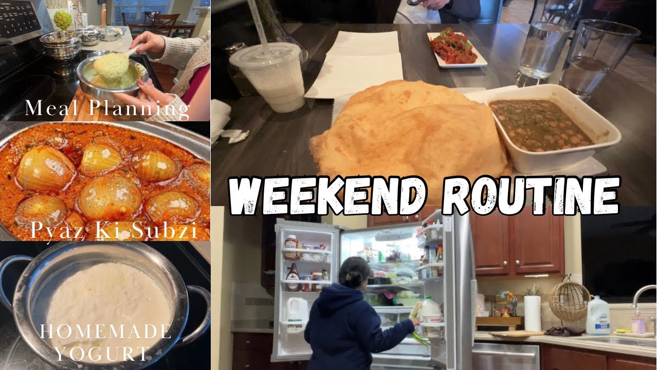 Weekend Routine | Kathiyawadi pyaz ki sabji | Easy Meal Planning | Homemade Yogurt | Shopping Haul
