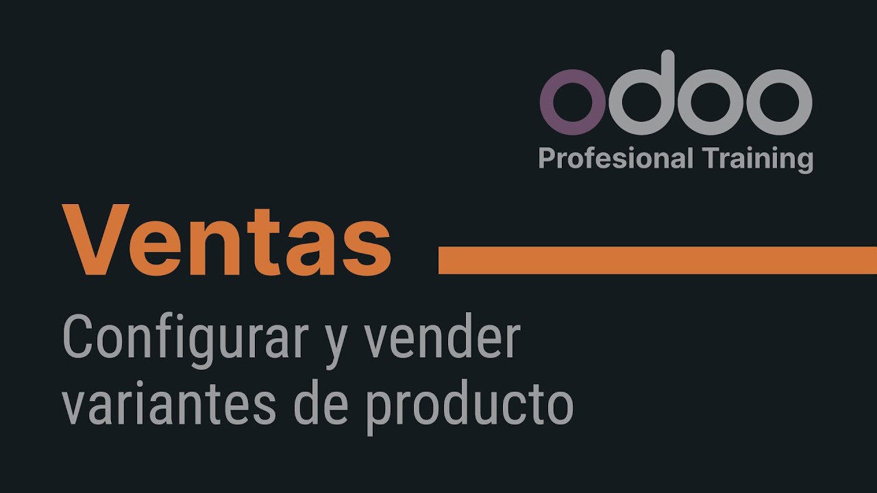 Ventas Odoo. Variantes de producto