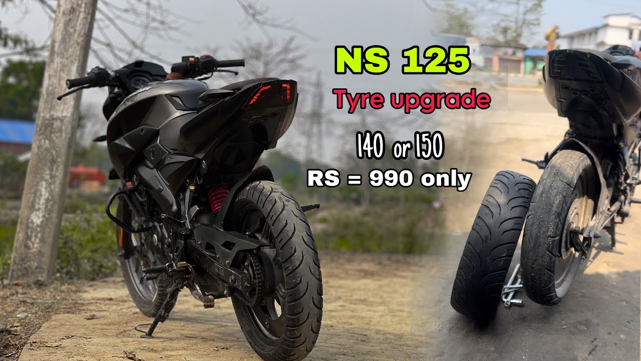 Ns 125 big tyre upgrade || 140 or 160 tyre lagaw confused 😵‍💫 Il #n5125 @Bisal vlogs