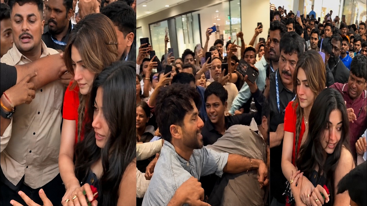 Shahid Kapoor lost his cool and pushed Kriti Sanon😡and Rashmika Mandanna at cocktail promotion!