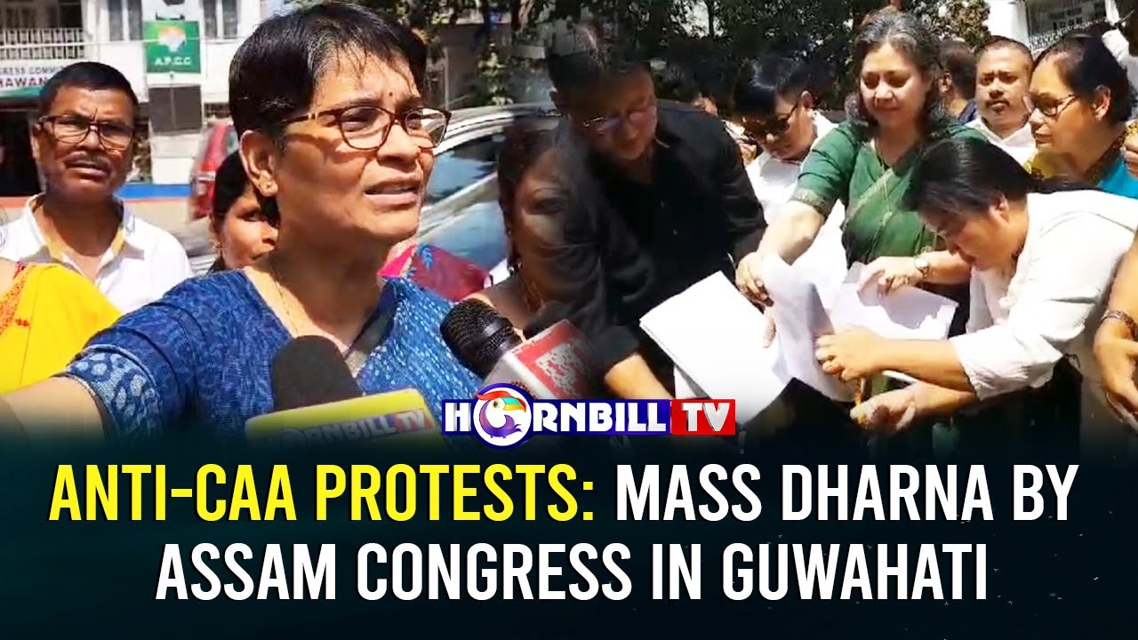 ANTI-CAA PROTESTS: MASS DHARNA BY ASSAM CONGRESS IN GUWAHATI
