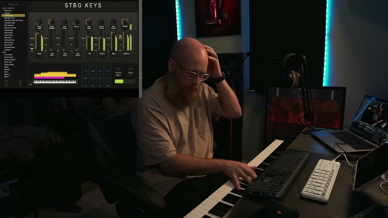 Peaceful Worship Improv With My New Mainstage Template