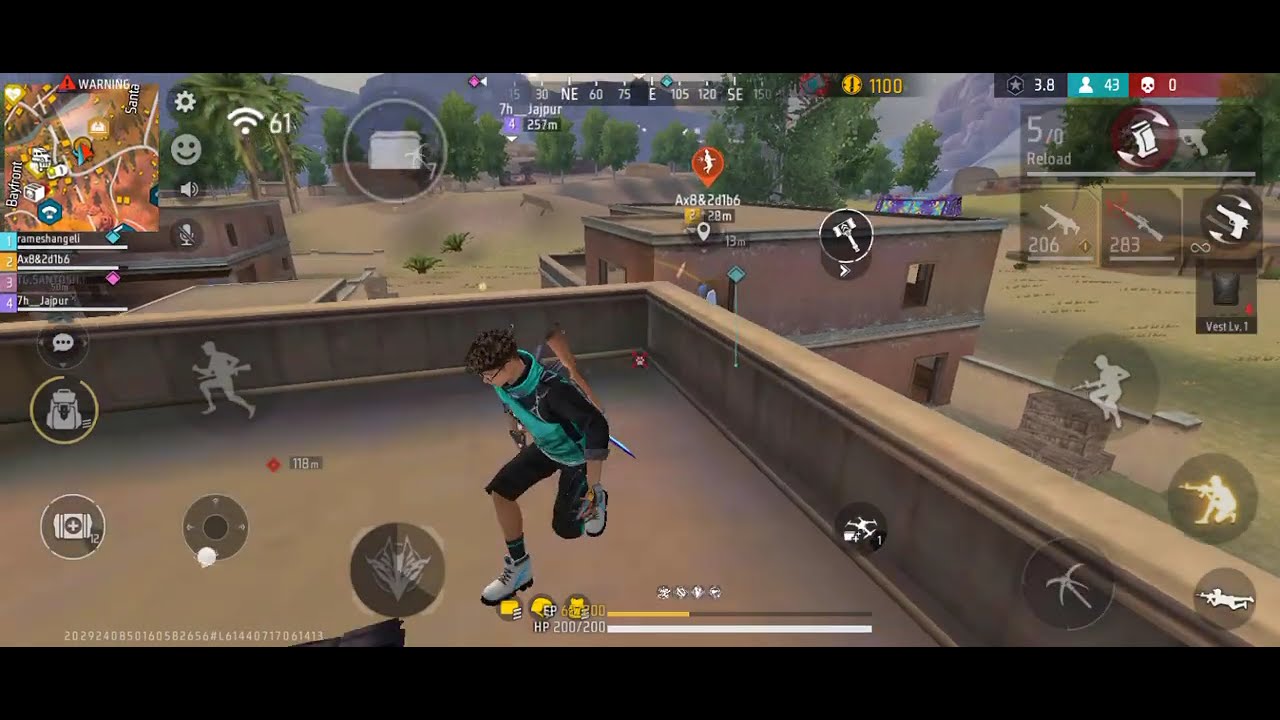 I killed 4 enemies inside the zone with Kam hp@GameGaming-08  #new #freefire #viral #squadlongvideo 