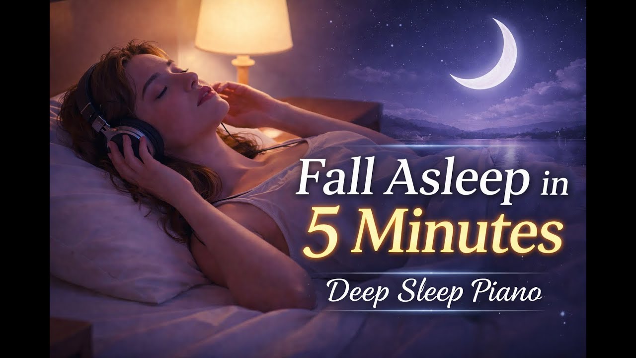 Fall Asleep in 5 Minutes • Deep Sleep Piano • Late Night Lo-Fi for Restful Sleep