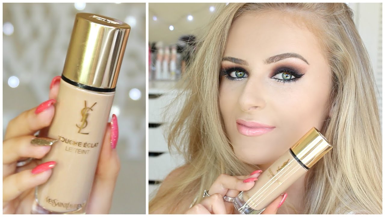 Trying NEW Foundation | YSL Touche Éclat Le Teint Review!