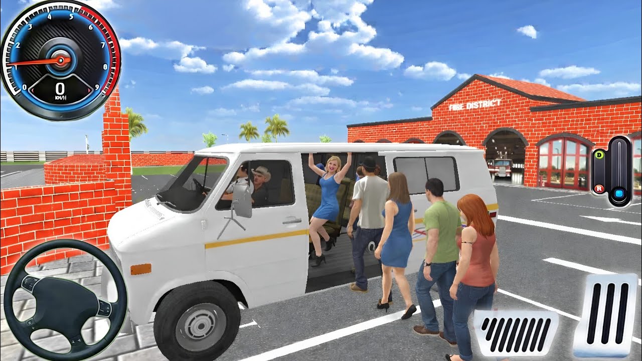 Real Modern Van Driving | Passenger Pickup & Drop Challenge mission 