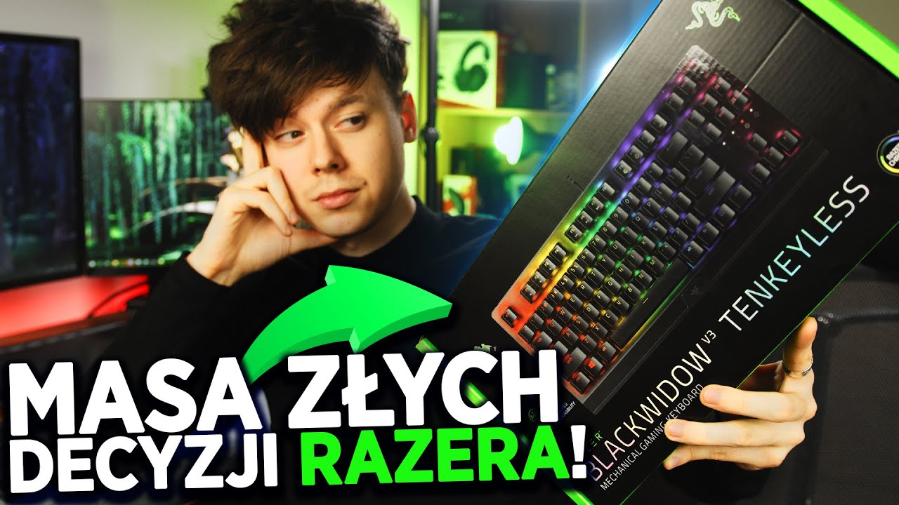 TA KLAWIATURA RAZERA ROZCZAROWAŁA? 😢 - RAZER BLACKWIDOW V3 TKL | Test i recenzja